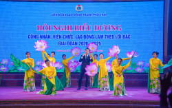 Liên đoàn Lao động TP Vinh tổ chức Hội nghị biểu dương công nhân, viên chức, lao động tiêu biểu làm theo lời Bác giai đoạn 2020 – 2025